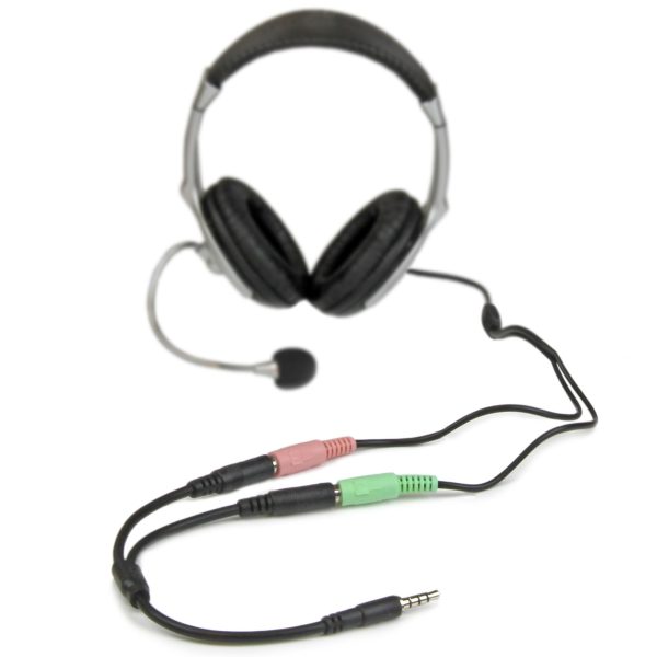 StarTech.com Adaptador de Diadema Mini-Jack 3.5mm 4 pines a Conectores Separados de Audífonos y de Micrófono - M a 2xH - Imagen 4