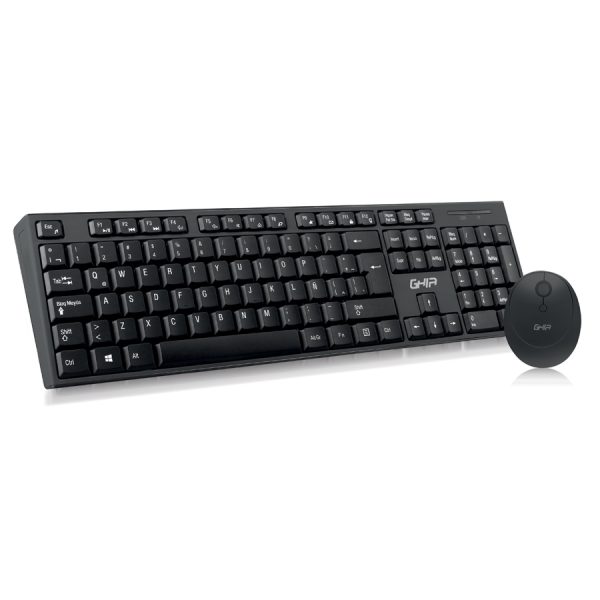 Ghia GT5000 teclado Ratón incluido Oficina RF inalámbrico QWERTY Español Negro - Imagen 4