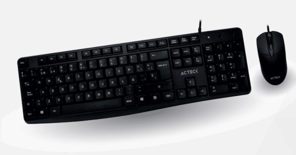 Acteck AC-928984 teclado Ratón incluido Hogar USB Negro - Imagen 2