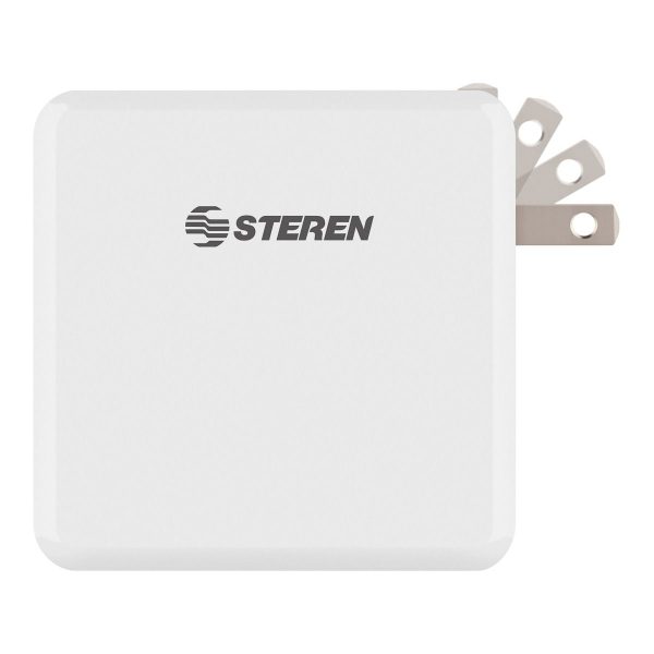 Steren COM-1395 adaptador e inversor de corriente Interior 60 W Blanco - Imagen 2