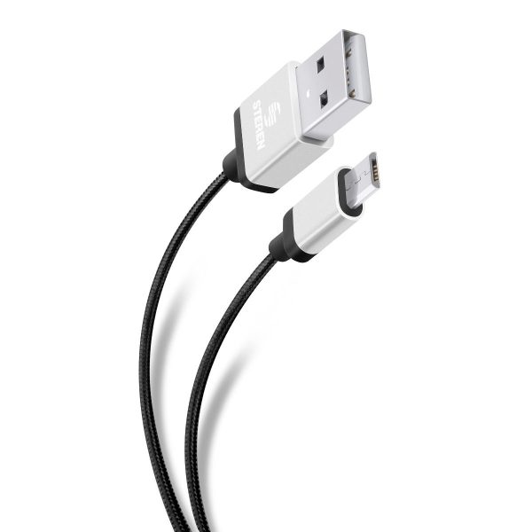 Steren USB-347 cable USB 1 m USB A Micro-USB A Negro - Imagen 2