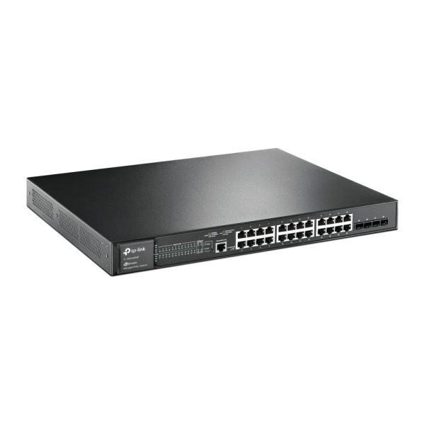 TP-Link JetStream TL-SG3428MP dispositivo de redes Gestionado L2+ Gigabit Ethernet (10/100/1000) Energía sobre Ethernet (PoE) 1U Negro - Imagen 4