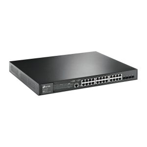 TP-Link JetStream TL-SG3428MP dispositivo de redes Gestionado L2+ Gigabit Ethernet (10/100/1000) Energía sobre Ethernet (PoE) 1U Negro