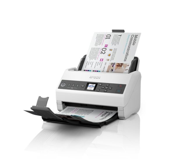 Epson DS-730N Escáner alimentado con hojas 600 x 600 DPI A4 Negro, Gris