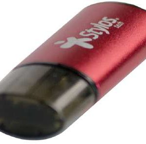 Stylos STMUS72W unidad flash USB 16 GB USB tipo A Negro, Rojo