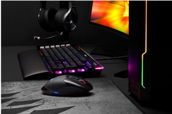 Corsair DARK CORE RGB PRO SE ratón Juego Diestro RF Wireless + USB Type-A Óptico 18000 DPI - Imagen 3