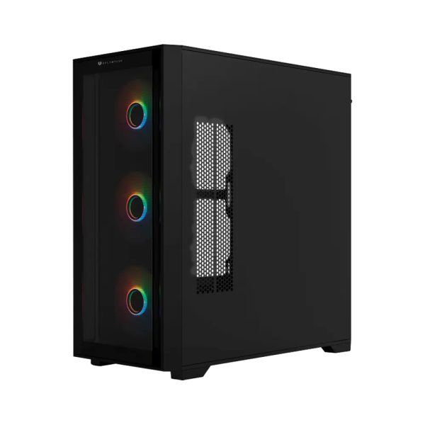 Balam Rush BR-938754 gabinete de computadora Escritorio Negro - Imagen 4