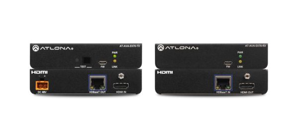 Atlona AT-AVA-EX70-KIT extensor de audio/video Transmisor y receptor AV