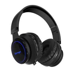 Vorago HPB-201-LED audífono y auriculare Auriculares Inalámbrico Diadema Llamadas/Música Bluetooth Negro