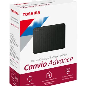 Toshiba Canvio Advance disco duro externo 4 TB USB tipo A 3.2 Gen 1 (3.1 Gen 1) Negro
