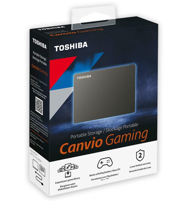 Toshiba Canvio Gaming disco duro externo 2 TB 2.5" USB Type-A / USB Type-C 2.0/3.2 Gen 1 (3.1 Gen 1) Negro - Imagen 2
