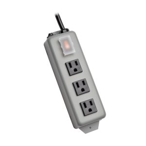 Tripp Lite 3SP9 base múltiple 2,7 m 3 salidas AC Interior / exterior Negro, Gris