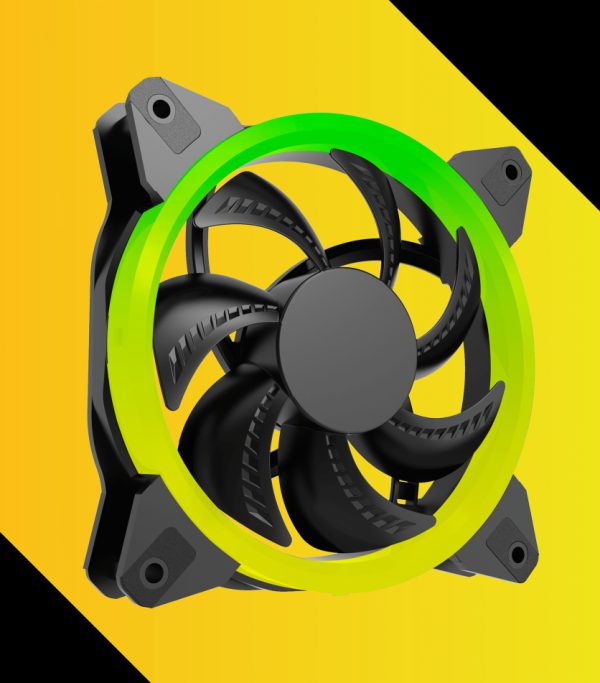 Ocelot Gaming OGF02 sistema de refrigeración de computadora Gabinete de la computadora Ventilador 12 cm Negro - Imagen 2