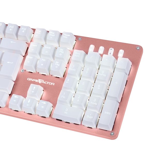 Game Factor KBG400-PK teclado Juego USB QWERTY Español Rosa - Imagen 3