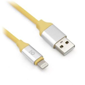 BRobotix 651794 cable de teléfono móvil Amarillo 1 m USB A Lightning