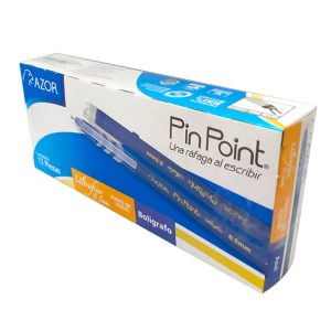 Azor 6840AZ bolígrafo Azul Bolígrafo de barra Ultra Fino 12 pieza(s)