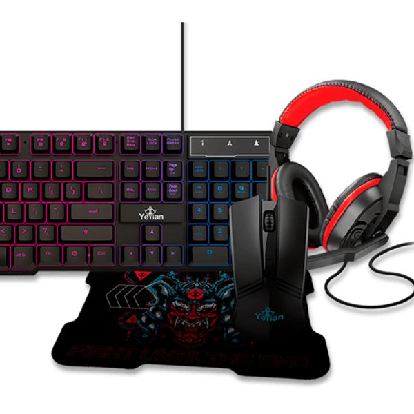 Yeyian HYDRA S2000 teclado Ratón incluido Juego USB Negro