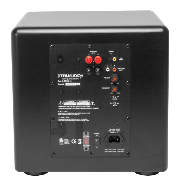 TruAudio CSUB-12 subwoofer Negro Altavoz de subgraves (subwoofer) activo 350 W - Imagen 4