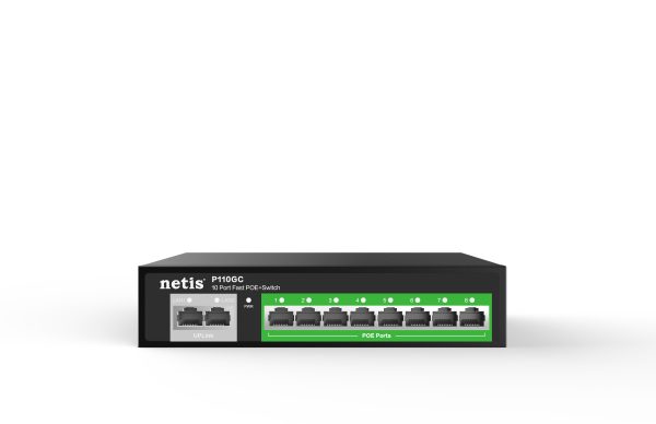 Netis System P110GC dispositivo de redes Gigabit Ethernet (10/100/1000) Energía sobre Ethernet (PoE) Negro - Imagen 4