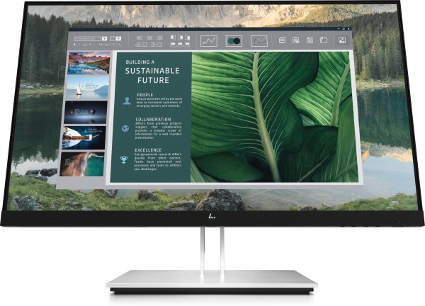 HP E24u G4 FHD USB-C Monitor monitor de computadora 60.5 cm (23.8") 1920 x 1080 Pixeles Full HD LED Negro, Plata