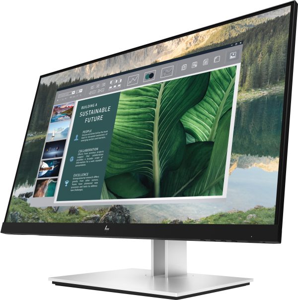 HP E24u G4 FHD USB-C Monitor monitor de computadora 60.5 cm (23.8") 1920 x 1080 Pixeles Full HD LED Negro, Plata - Imagen 2