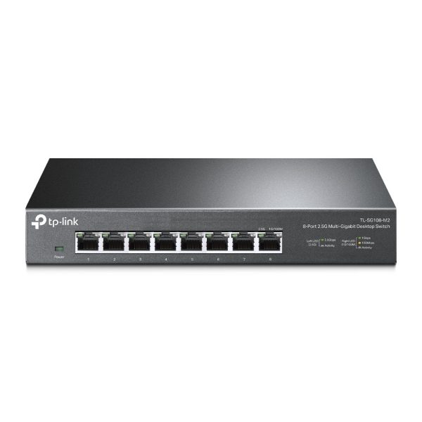 TP-Link TL-SG108-M2 dispositivo de redes No administrado 2.5G Ethernet (100/1000/2500) Negro - Imagen 2