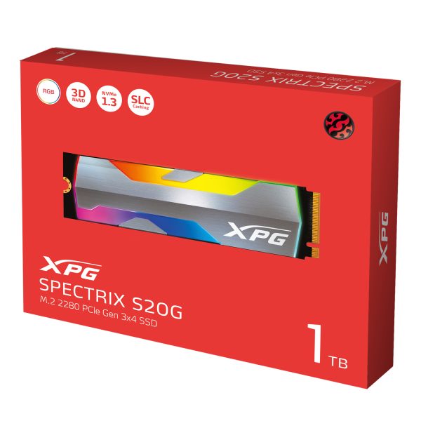 XPG SPECTRIX S20G 500 GB M.2 PCI Express 3.0 NVMe 3D NAND - Imagen 4