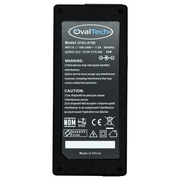 Ovaltech OTAC-E76D adaptador e inversor de corriente Interior 65 W Negro - Imagen 2