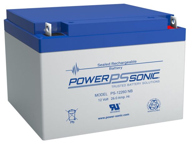 Power-Sonic PS-12260F2 batería para sistema UPS Sealed Lead Acid (VRLA) 12 V 26 Ah