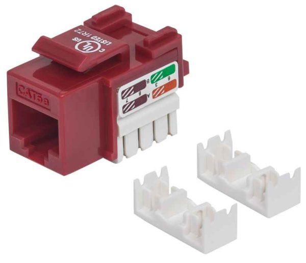 Intellinet JACK RJ45 CAT5E KEYSTONE DE IMPACTO ROJO - Imagen 4