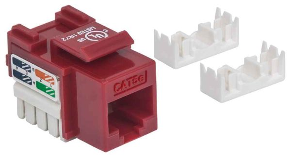 Intellinet JACK RJ45 CAT5E KEYSTONE DE IMPACTO ROJO - Imagen 3