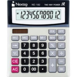 Nextep NE-182 calculadora Bolsillo Calculadora básica Negro, Gris