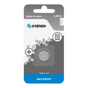 Steren BAT-CR357 pila de uso doméstico Batería recargable SR44 Óxido de plata