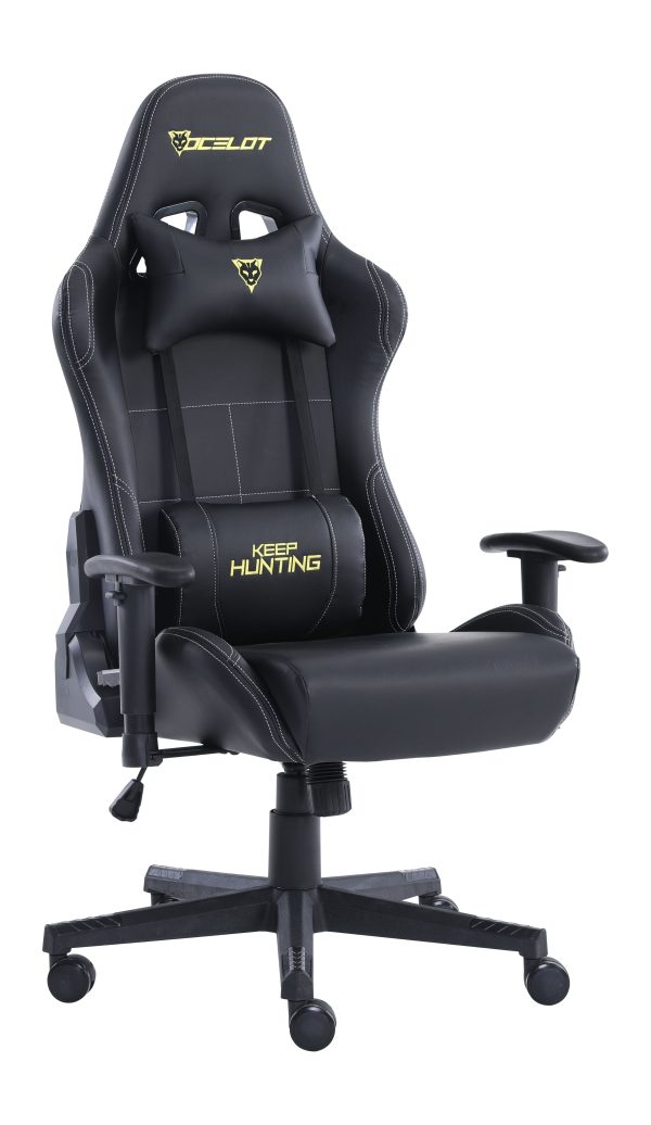 Ocelot Gaming OGS-01 silla para videojuegos Silla universal para juegos Negro - Imagen 2