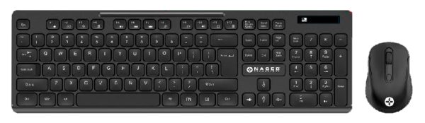 Naceb Technology NA-0123 teclado Ratón incluido Oficina RF inalámbrico QWERTY Español Negro - Imagen 2