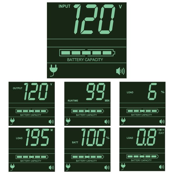 Tripp Lite SMART1000RM2U UPS No Break SmartPro Interactivo de Onda Sinusoidal de 120V 1kVA 800W, 2U en Rack / Torre, Opciones de Tarjeta de Red, LCD, USB, DB9, 6 Tomacorrientes - Imagen 4