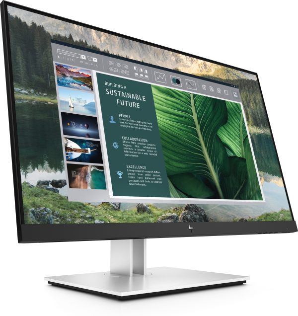 HP E24u G4 FHD USB-C Monitor monitor de computadora 60.5 cm (23.8") 1920 x 1080 Pixeles Full HD LED Negro, Plata - Imagen 3