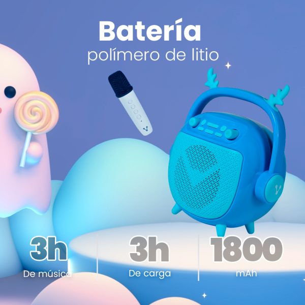 Vorago BSP-205-BL altavoz portátil o de fiesta Altavoz portátil estéreo Azul 10 W - Imagen 2