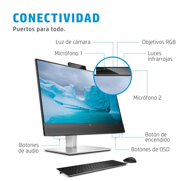 HP Monitor E24mv G4 FHD para conferencias - Imagen 3