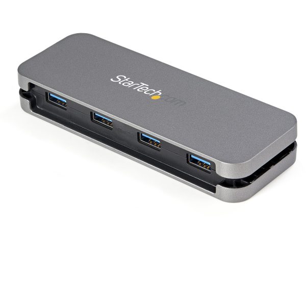 StarTech.com Hub USB 3.0 de 4 Puertos - USB-A a 4x USB-A - Hub Portátil USB 3.2 Gen 1 Tipo A SuperSpeed 5Gbps - Alimentado por Bus USB - Hub para Laptop/Computadora con Cable de 28cm y Gestor de Cable - Imagen 2