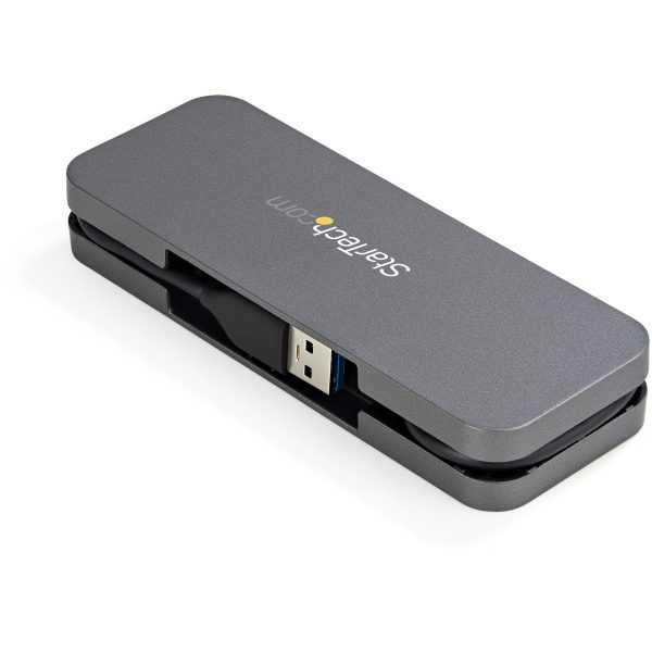 StarTech.com Hub USB 3.0 de 4 Puertos - USB-A a 4x USB-A - Hub Portátil USB 3.2 Gen 1 Tipo A SuperSpeed 5Gbps - Alimentado por Bus USB - Hub para Laptop/Computadora con Cable de 28cm y Gestor de Cable - Imagen 3