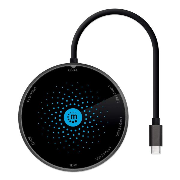 Manhattan Docking USB-C con base de carga inalámbrica - Imagen 4