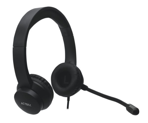 Acteck SF10 Auriculares Alámbrico Diadema Oficina/Centro de llamadas Negro - Imagen 3