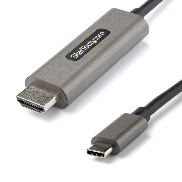 StarTech.com Cable USB-C a HDMI de 5m 4K 60Hz con HDR10 - Cable Adaptador de Video Ultra HD USB Tipo-C a HDMI 2.0b 4K - Convertidor HDR USB C a HDMI para Monitor/Pantalla - DP 1.4 Modo Alt HBR3