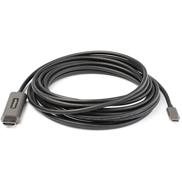 StarTech.com Cable USB-C a HDMI de 5m 4K 60Hz con HDR10 - Cable Adaptador de Video Ultra HD USB Tipo-C a HDMI 2.0b 4K - Convertidor HDR USB C a HDMI para Monitor/Pantalla - DP 1.4 Modo Alt HBR3 - Imagen 4