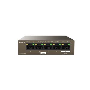 Tenda TEG1105PD dispositivo de redes Gigabit Ethernet (10/100/1000) Energía sobre Ethernet (PoE) Café