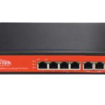 Wi-Tek WI-PS205 dispositivo de redes Fast Ethernet (10/100) Energía sobre Ethernet (PoE) Negro, Naranja