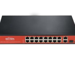 Wi-Tek WI-PS518G dispositivo de redes Fast Ethernet (10/100) Energía sobre Ethernet (PoE) Negro, Naranja