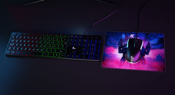 Xtech XTK-535S teclado Ratón incluido Juego USB QWERTY Español Negro - Imagen 3