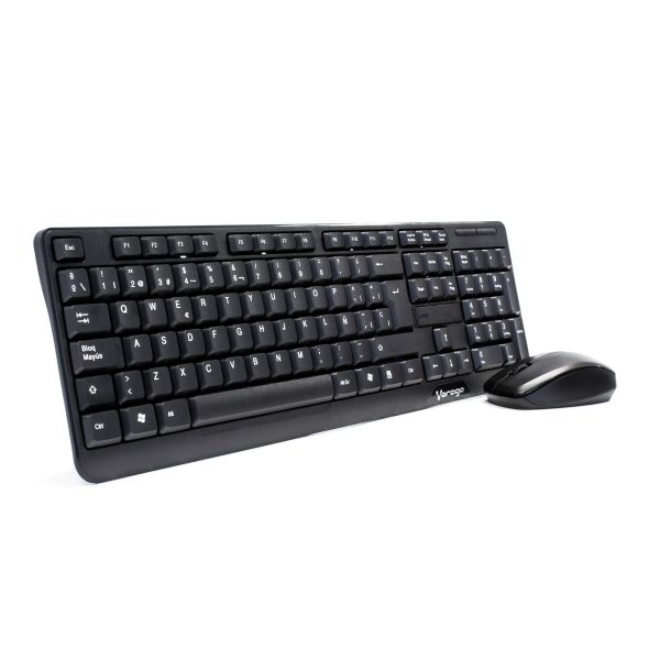 Vorago KM-302 teclado Ratón incluido Universal RF inalámbrico QWERTY Español Negro - Imagen 4